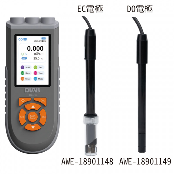 DLAB 掌上型電導度/TDS/比阻/鹽度/溶氧度計 DCD10