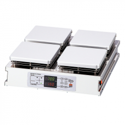 加熱攪拌器 LED 四點式 鋁製盤面 14x14cm方盤 250℃ HSH-4D 100V