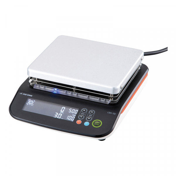 加熱攪拌器 LCD 鋁製盤面 16.5x15cm方盤 250℃ LSH-1D 100V