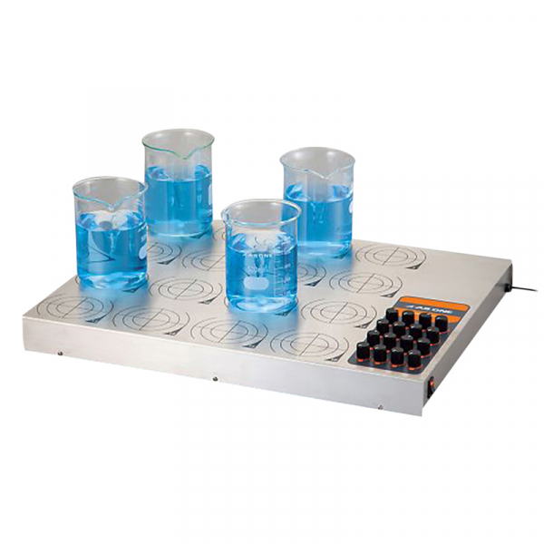 磁力攪拌器 類比 十六點式 不鏽鋼盤面 500mLx16 1700rpm KSI-16 100V