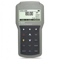 防水型手持式EC/TDS/比電阻/鹽度/溫度測試儀 HI98192