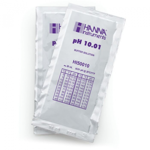 專業級 pH 10.01標準液 (@25℃) 20mL x 25包 HI50010-02