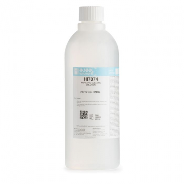 無機化合物電極清潔液 500 mL HI7074L