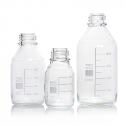 廣口血清試藥瓶 安全披覆 GL45 500mL