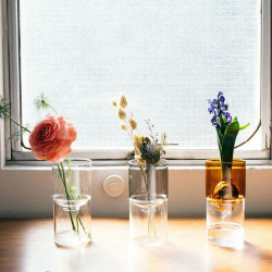 有璃日日琥珀/清透/灰黑花器玻璃花瓶(GK-200-AB/GK-200-T/GK-200-TB)