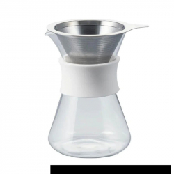 SIMPLY金屬濾網手沖組 (金屬濾網+咖啡壺/S-GCM-40-W)