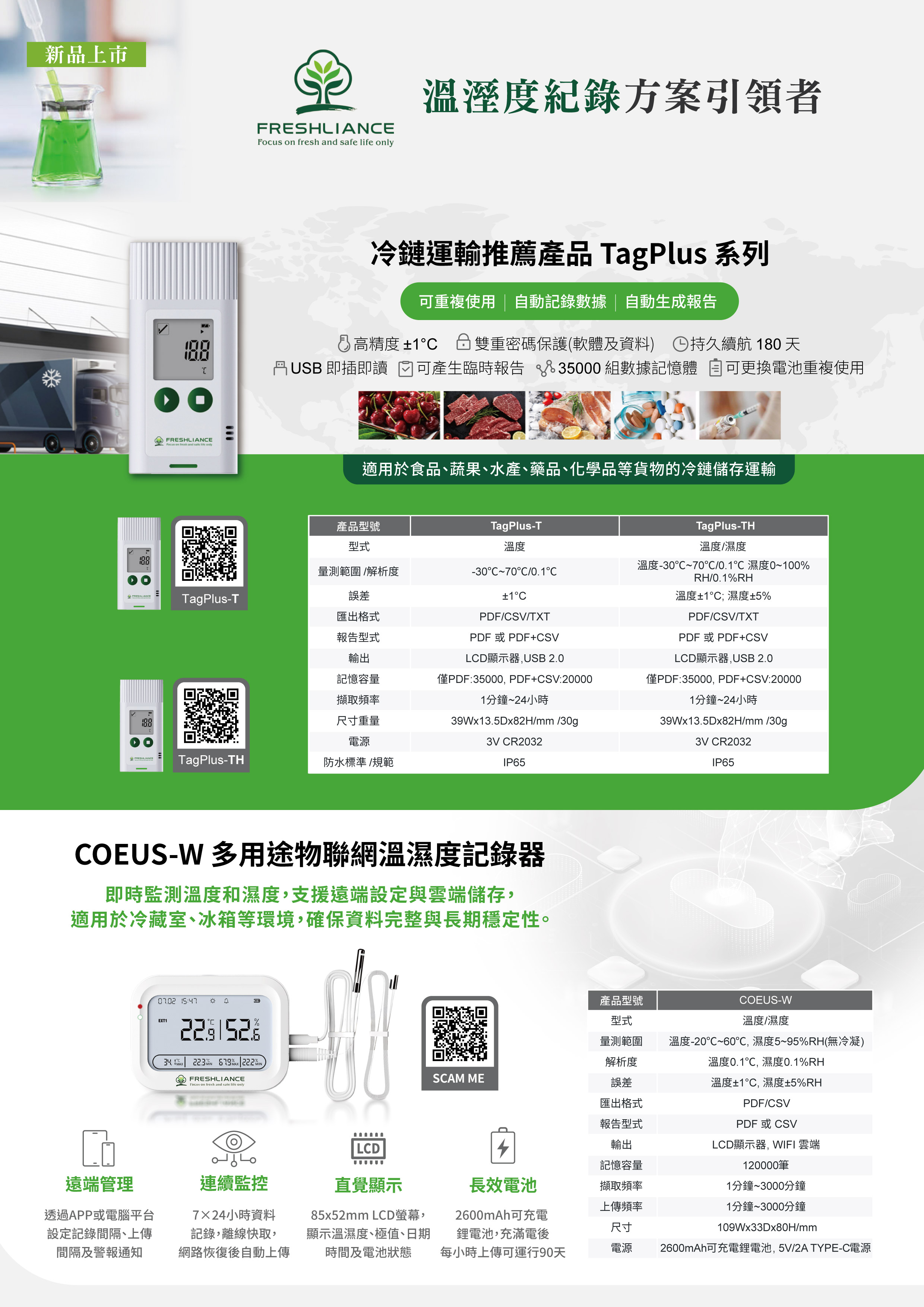 【FRESHLIANCE 溫濕度紀錄器】