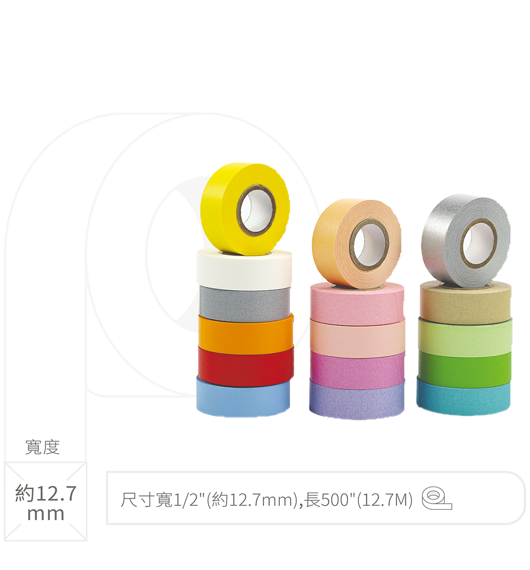 Labo 彩色標籤膠帶 小卷