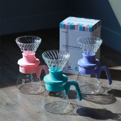 V60 Switch02浸漬式濾杯咖啡壺組 粉紅/藤紫/淺藍 SSD-5012-CHB/LPU/PLB 手沖＋浸泡兩用