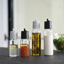 簡約按壓式調味罐 150ml 250ml 油醋瓶 沙拉醬瓶 醬油瓶 單手開蓋 ODBN-150-B ODBN-150-PGR ODBN-250-B ODBN-250-PGR