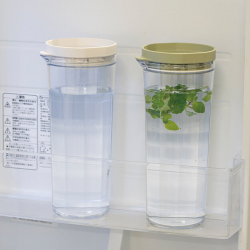 JUSIO Tritan 樹脂王冷水壺 1100ml 橫放可用 耐熱 日本製 FPJ-11-SG/FPJ-11-W