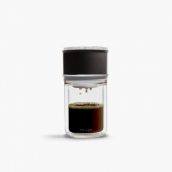 Dripper [X]不鏽鋼雙層真空濾杯組1-2杯 蛋糕型濾杯 雙層玻璃壺