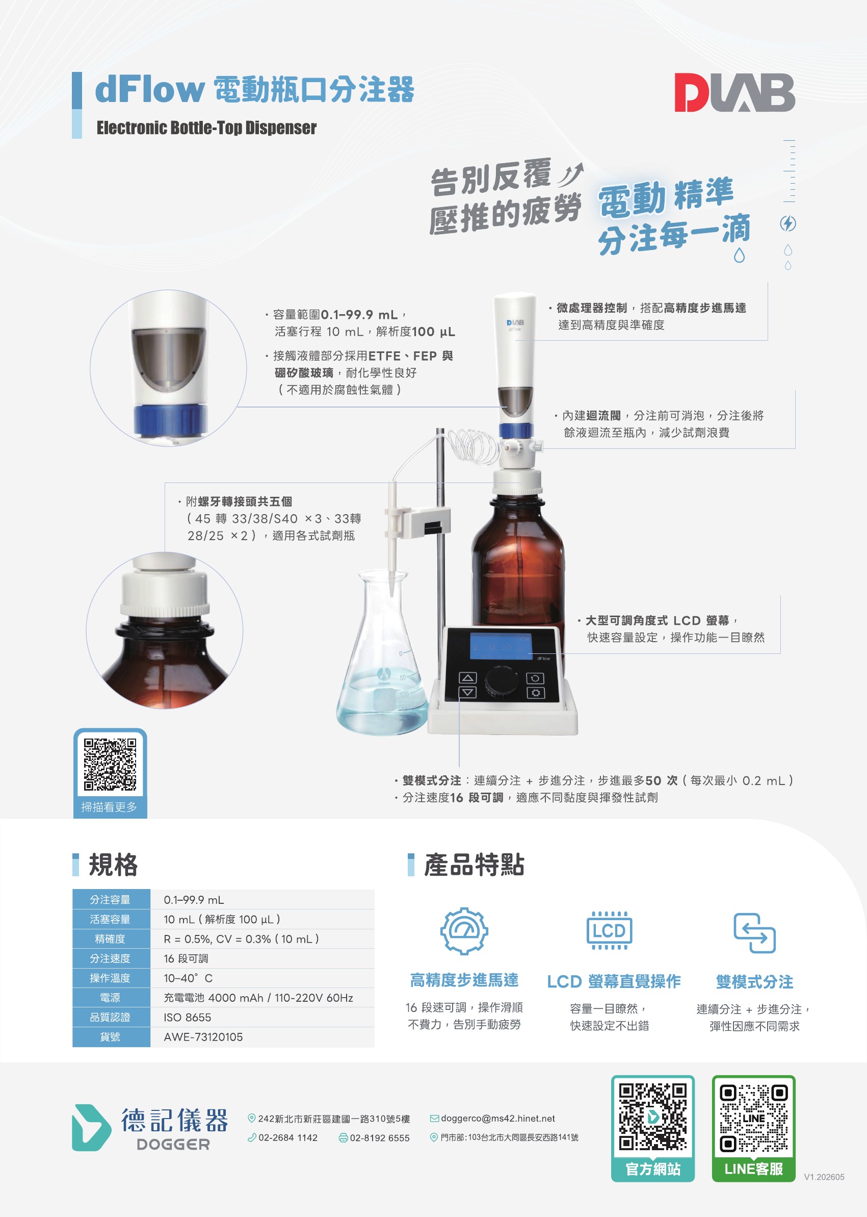 【DLAB 瓶口分注器系列】